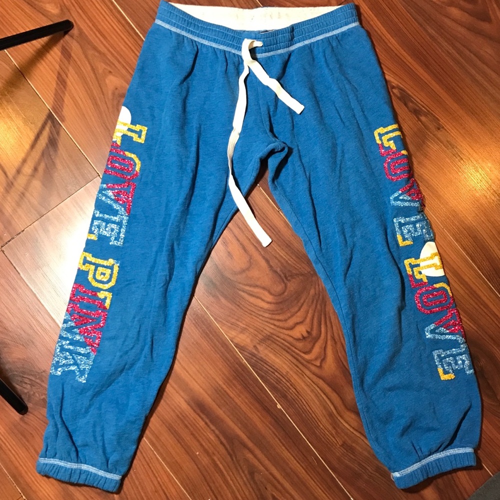 “Love pink” sweatpants